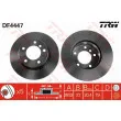 Jeu de 2 disques de frein avant TRW DF4447 - Visuel 1