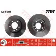 Jeu de 2 disques de frein avant TRW DF4449 - Visuel 1
