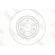 Jeu de 2 disques de frein arrière TRW DF6134 - Visuel 2