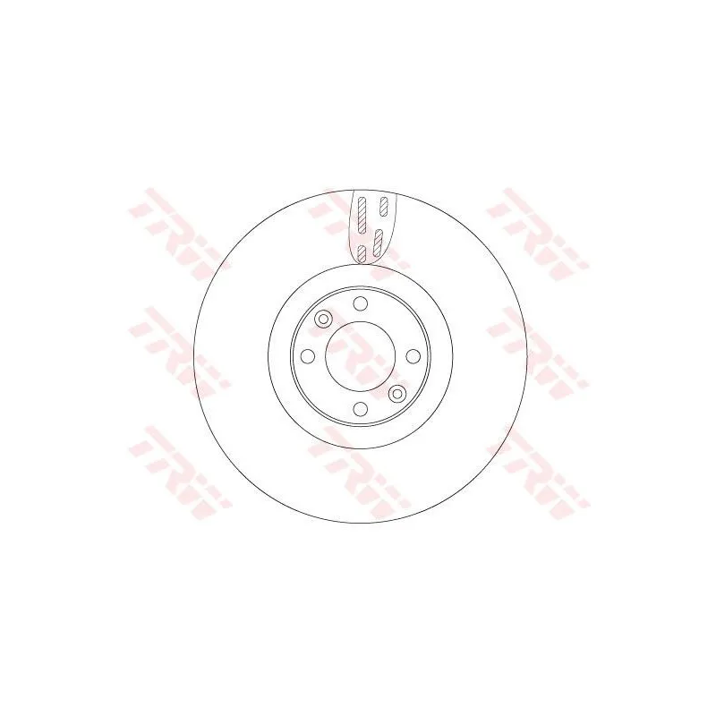 Jeu de 2 disques de frein avant TRW DF6140