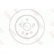 Jeu de 2 disques de frein arrière TRW DF6178 - Visuel 1