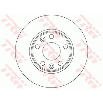 Jeu de 2 disques de frein avant TRW DF6199