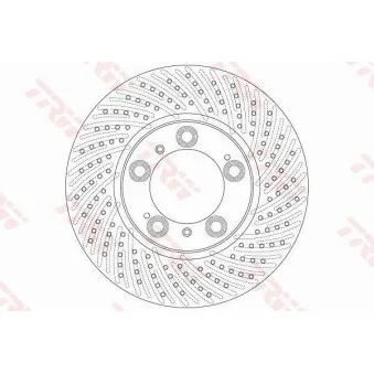 Disque de frein avant droit TRW DF6213S