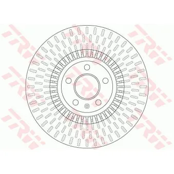 Jeu de 2 disques de frein avant TRW DF6216