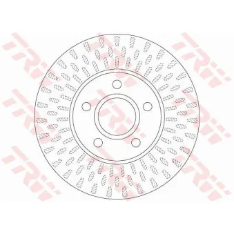 Jeu de 2 disques de frein avant TRW DF6217