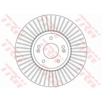 Jeu de 2 disques de frein avant TRW DF6222