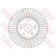 Jeu de 2 disques de frein avant TRW DF6222 - Visuel 2