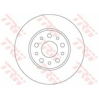 Jeu de 2 disques de frein arrière TRW DF6228