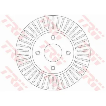 Jeu de 2 disques de frein avant TRW DF6249