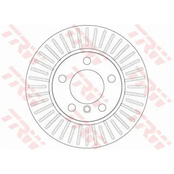 Jeu de 2 disques de frein avant TRW DF6255