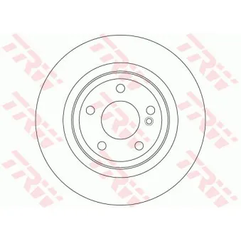 Jeu de 2 disques de frein arrière TRW DF6358