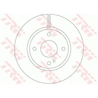 Jeu de 2 disques de frein avant TRW DF6399