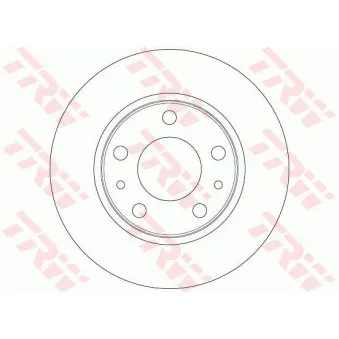 Jeu de 2 disques de frein avant TRW DF6412