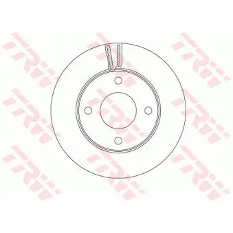 Jeu de 2 disques de frein avant TRW DF6417