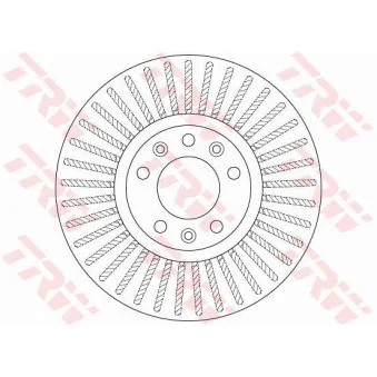 Jeu de 2 disques de frein avant TRW DF6419