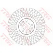 Jeu de 2 disques de frein avant TRW DF6427S - Visuel 1