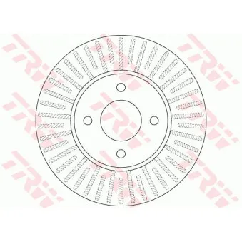 Jeu de 2 disques de frein avant TRW DF6430