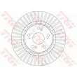 Jeu de 2 disques de frein avant TRW DF6432S - Visuel 1