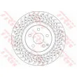 Jeu de 2 disques de frein avant TRW DF6433S - Visuel 2