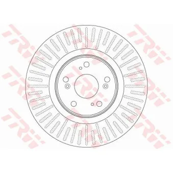 Jeu de 2 disques de frein avant TRW DF6437