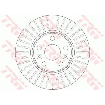 Jeu de 2 disques de frein avant TRW DF6448