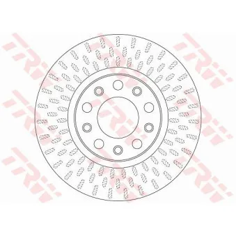 Jeu de 2 disques de frein avant TRW DF6450