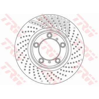 Disque de frein avant gauche TRW DF6464S