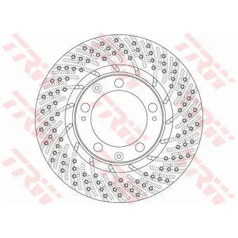 Disque de frein avant gauche TRW DF6466S