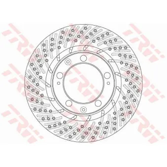 Disque de frein avant droit TRW DF6467S