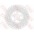 Jeu de 2 disques de frein avant TRW DF6477 - Visuel 2