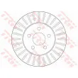 Jeu de 2 disques de frein avant TRW DF6491 - Visuel 1