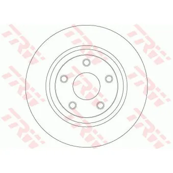 Jeu de 2 disques de frein arrière TRW DF6492