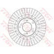 Jeu de 2 disques de frein avant TRW DF6493 - Visuel 1
