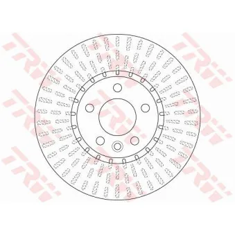 Jeu de 2 disques de frein avant TRW DF6499S