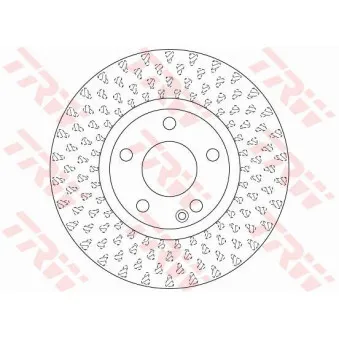 Jeu de 2 disques de frein avant TRW DF6501
