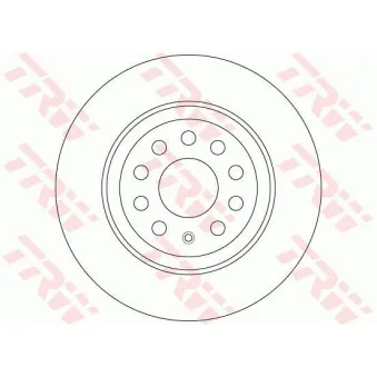 Jeu de 2 disques de frein arrière TRW DF6504