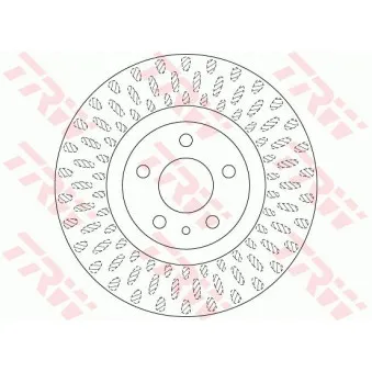 Jeu de 2 disques de frein avant TRW DF6522