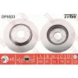 Jeu de 2 disques de frein avant TRW DF6533 - Visuel 1