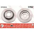 Jeu de 2 disques de frein avant TRW DF6534 - Visuel 1