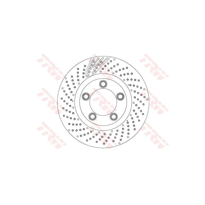 Disque de frein avant gauche TRW DF6542S