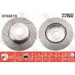 Jeu de 2 disques de frein arrière TRW DF6601S - Visuel 1