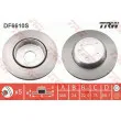 Jeu de 2 disques de frein arrière TRW DF6610S - Visuel 1