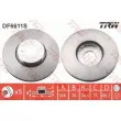 Disque de frein avant gauche TRW DF6611S - Visuel 1