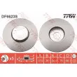 Disque de frein avant droit TRW DF6623S - Visuel 1