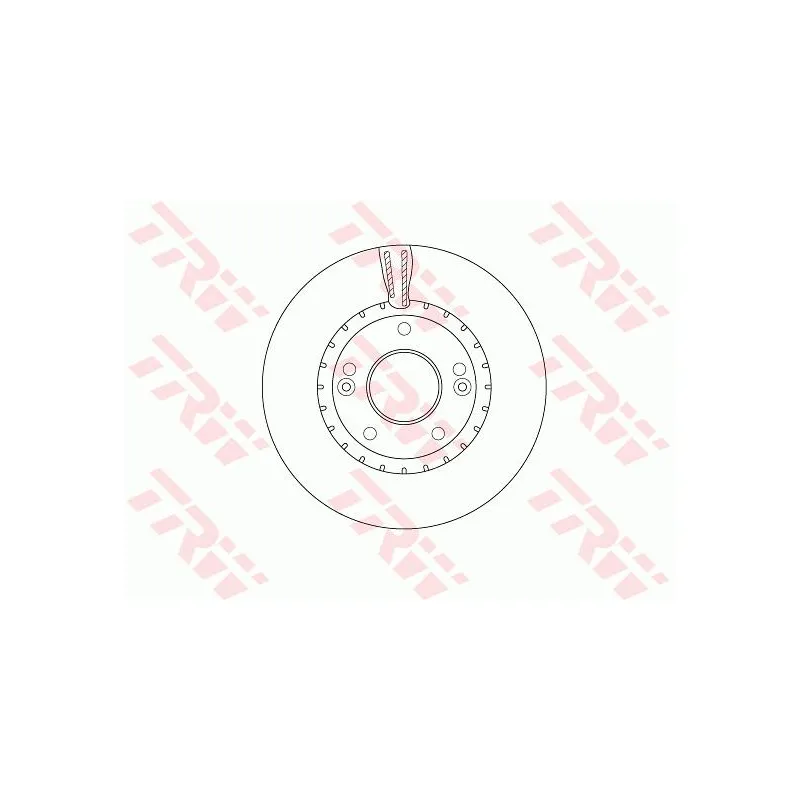 Jeu de 2 disques de frein avant TRW DF6628
