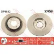 Jeu de 2 disques de frein arrière TRW DF6632 - Visuel 1