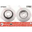 Jeu de 2 disques de frein avant TRW DF6653 - Visuel 1