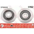 Jeu de 2 disques de frein arrière TRW DF6654S - Visuel 1