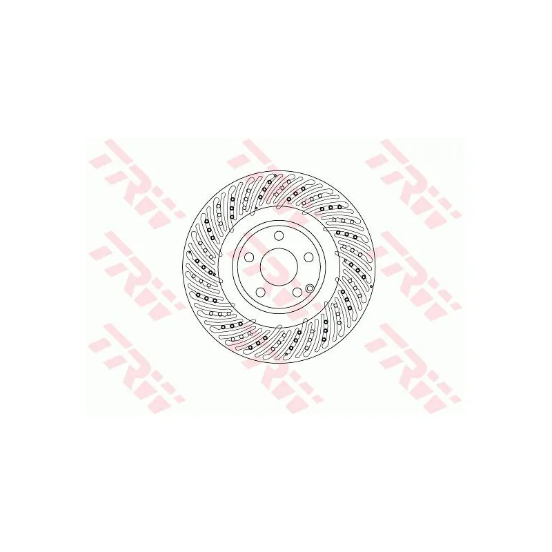 Jeu de 2 disques de frein avant TRW DF6674S