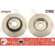 Jeu de 2 disques de frein avant TRW DF6676S - Visuel 1